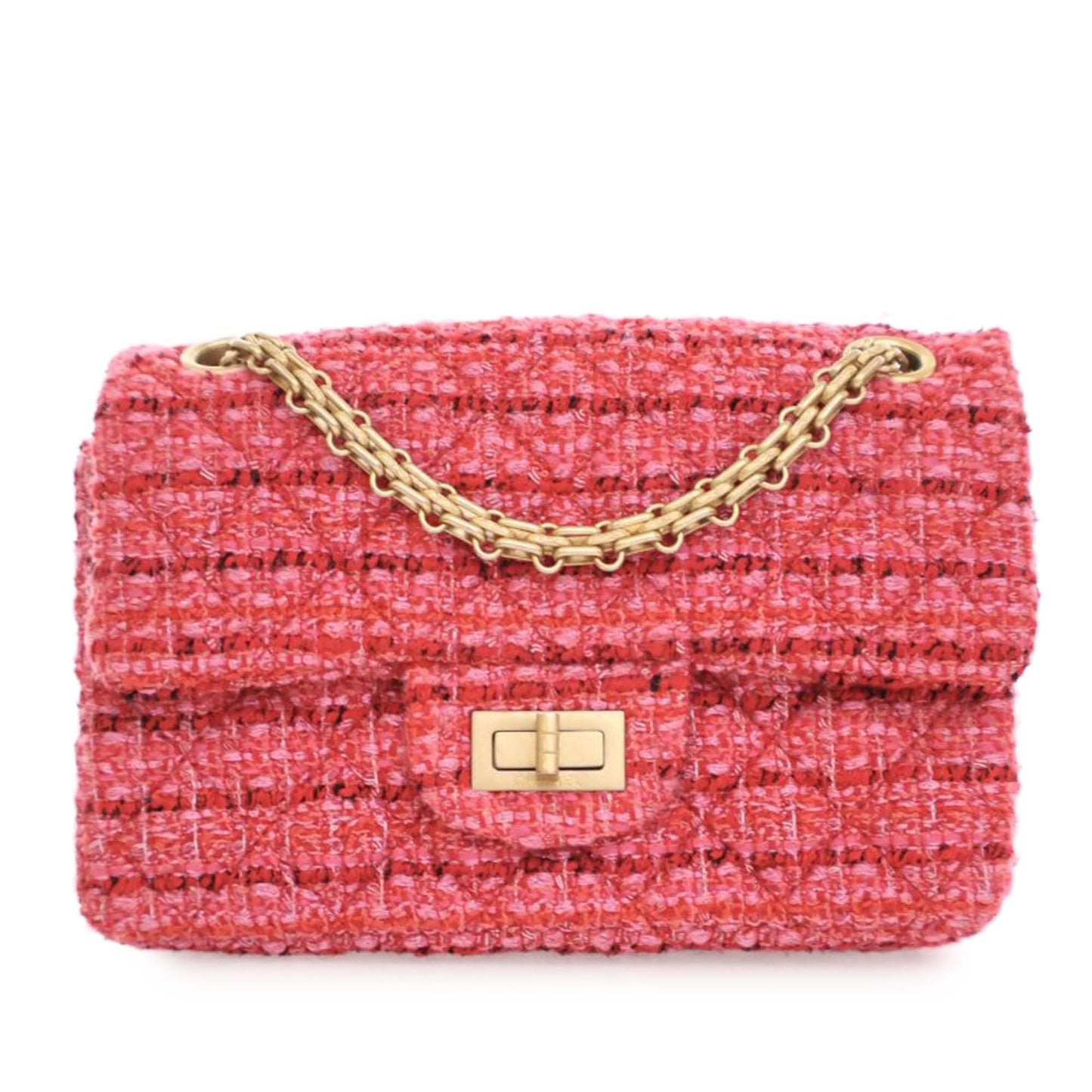 Chanel Mini Reissue 2.55 Tweed Single Flap 224