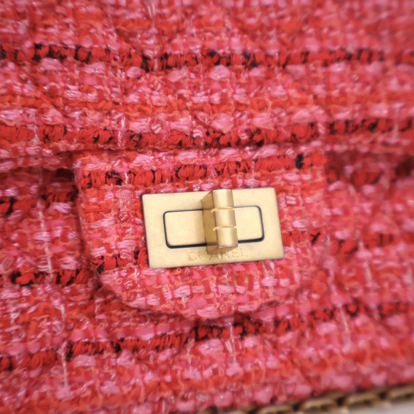 Chanel Mini Reissue 2.55 Tweed Single Flap 224