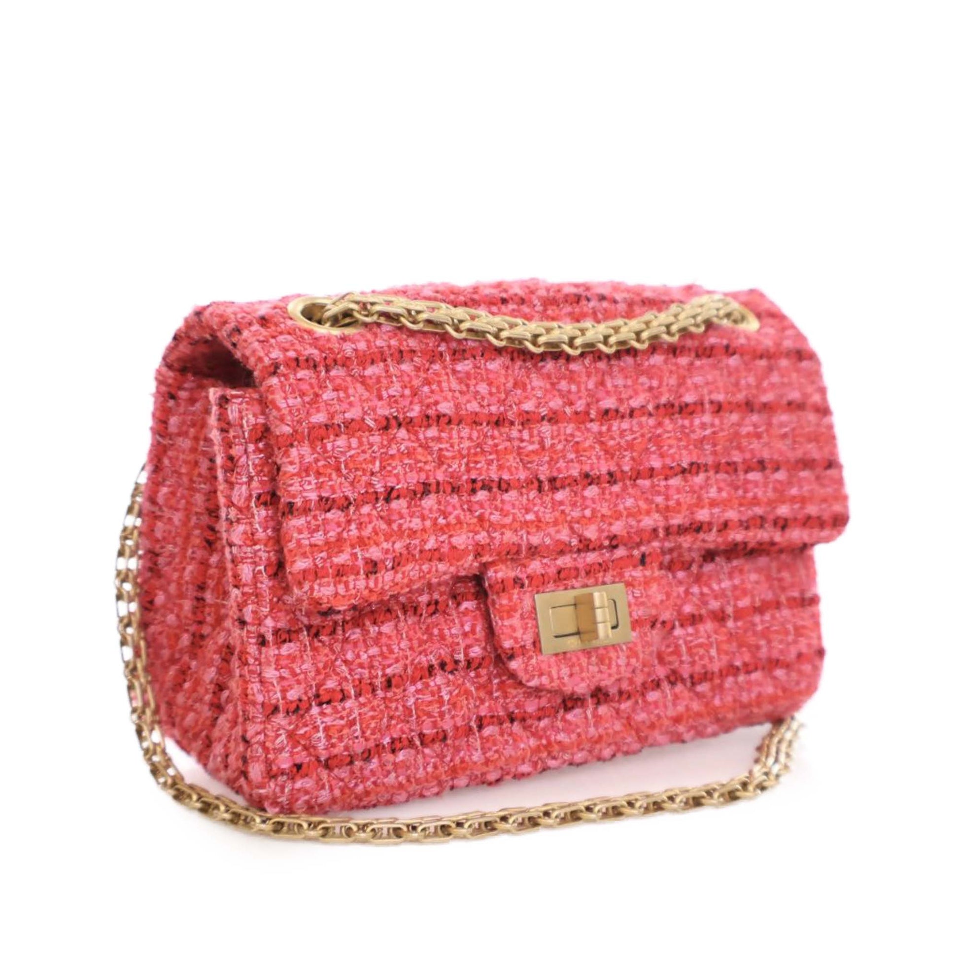 Chanel Mini Reissue 2.55 Tweed Single Flap 224