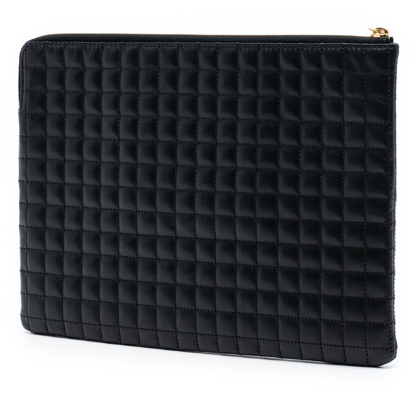 Celine Quilted Calfskin C Charm Pouch