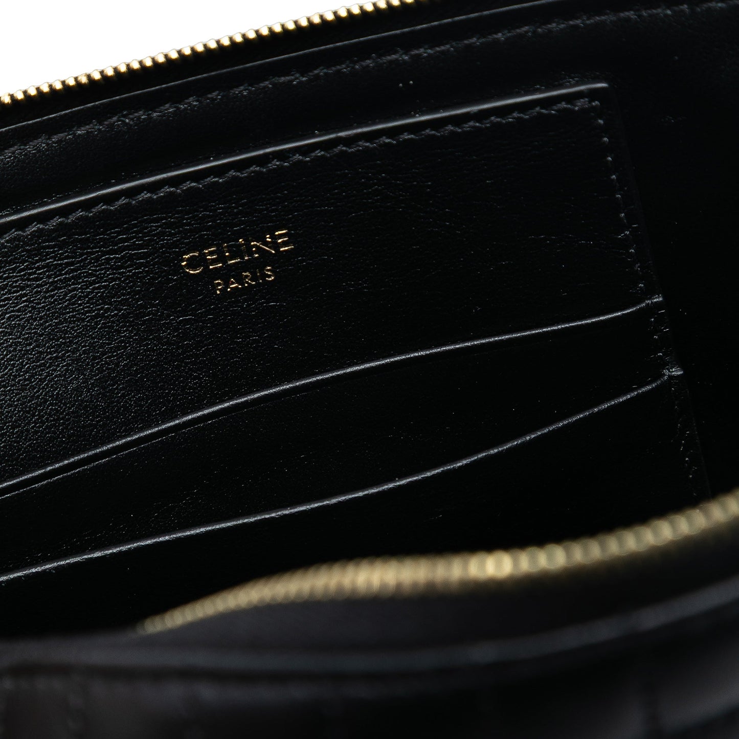 Celine Quilted Calfskin C Charm Pouch