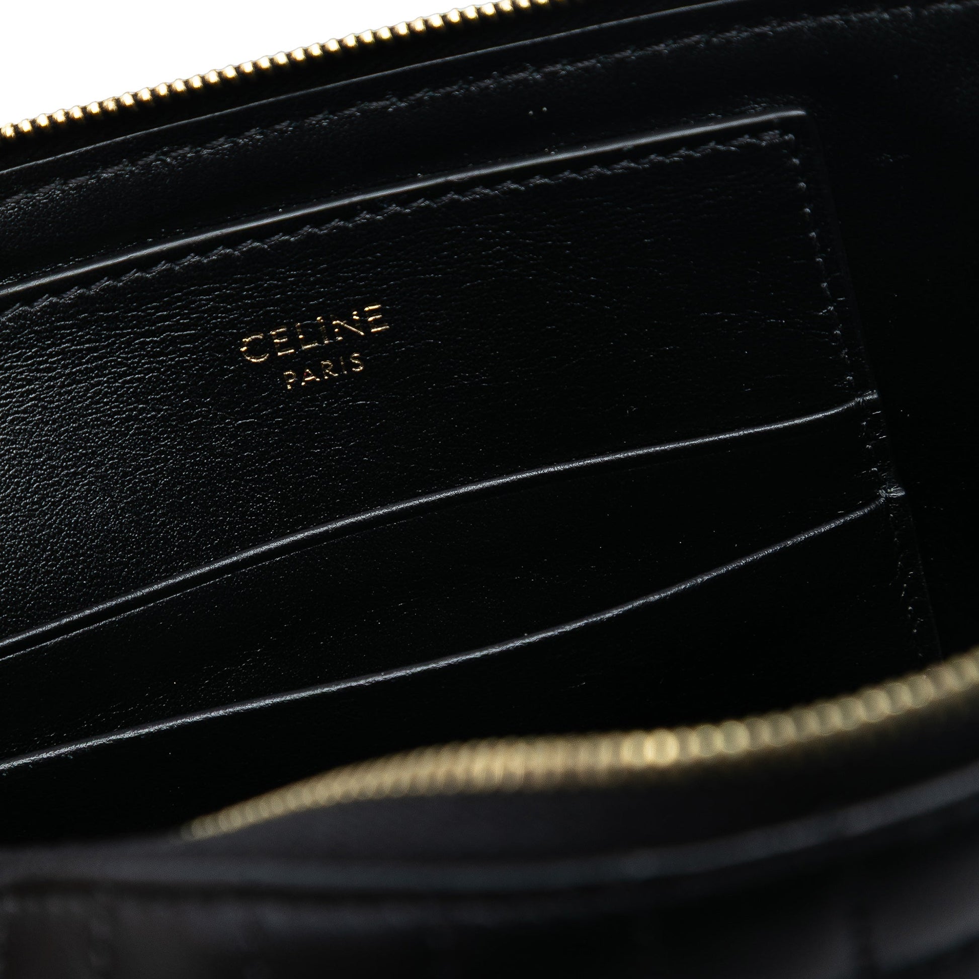 Celine Quilted Calfskin C Charm Pouch