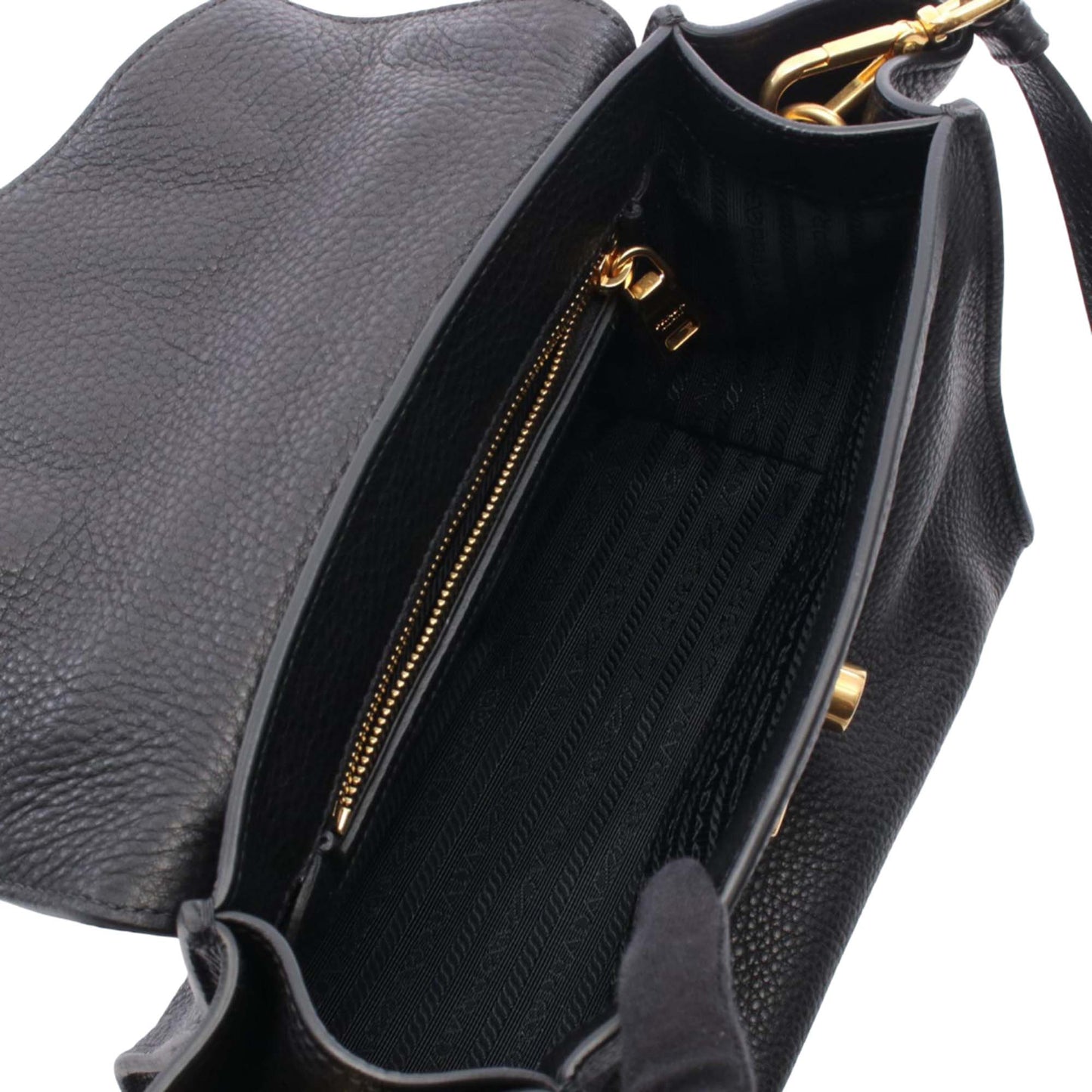 Prada Vitello Daino Soundlock Satchel
