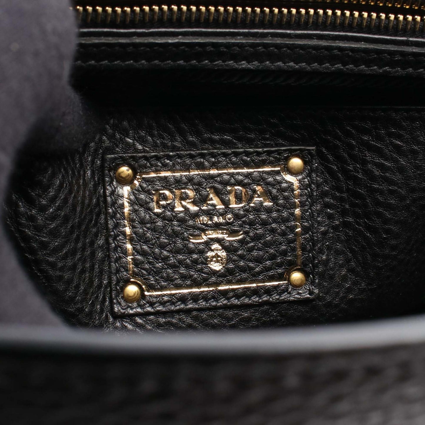 Prada Vitello Daino Soundlock Satchel