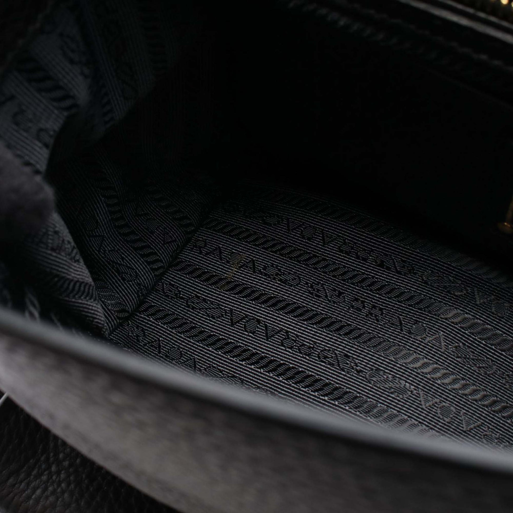 Prada Vitello Daino Soundlock Satchel