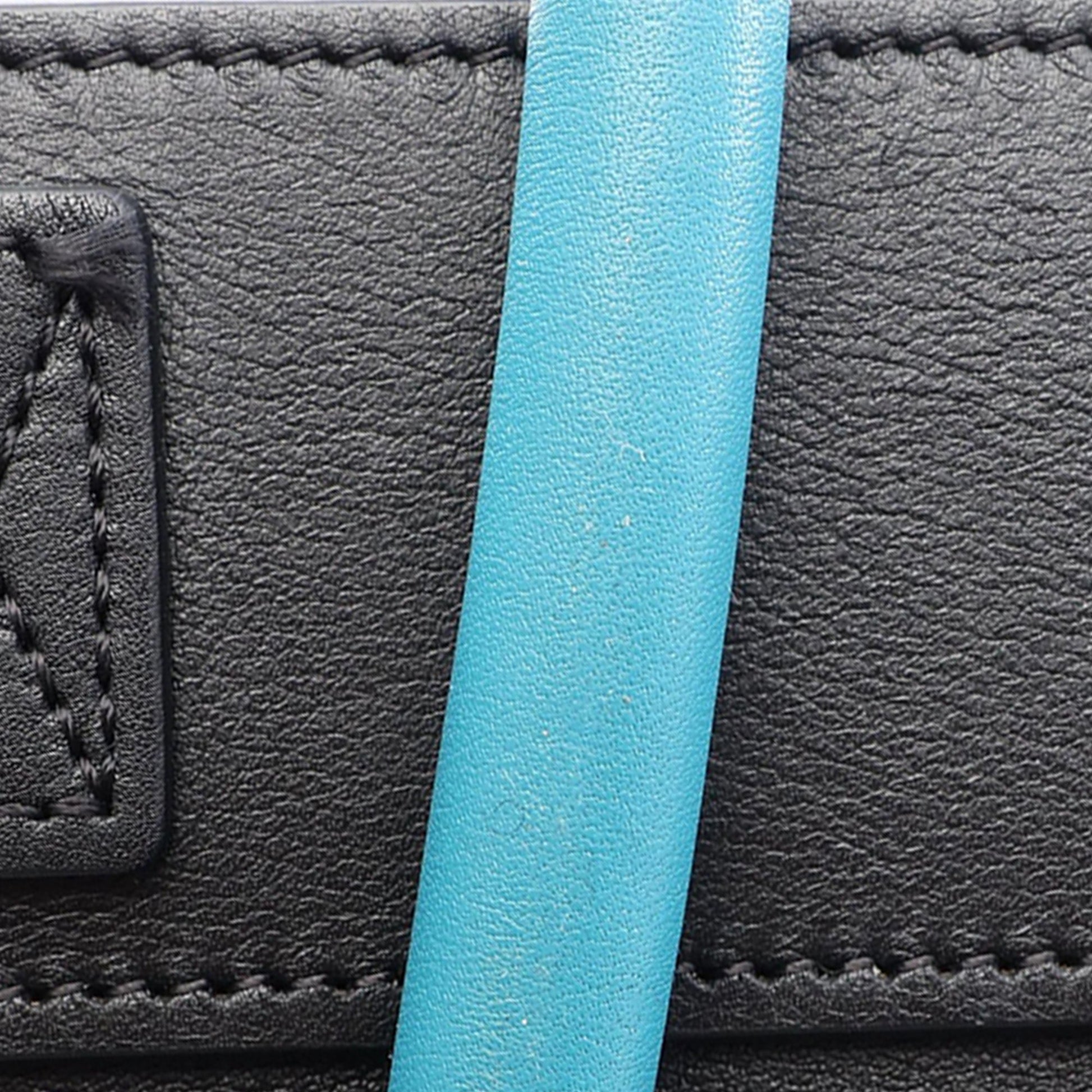 Celine Micro Tricolor Leather Luggage Tote