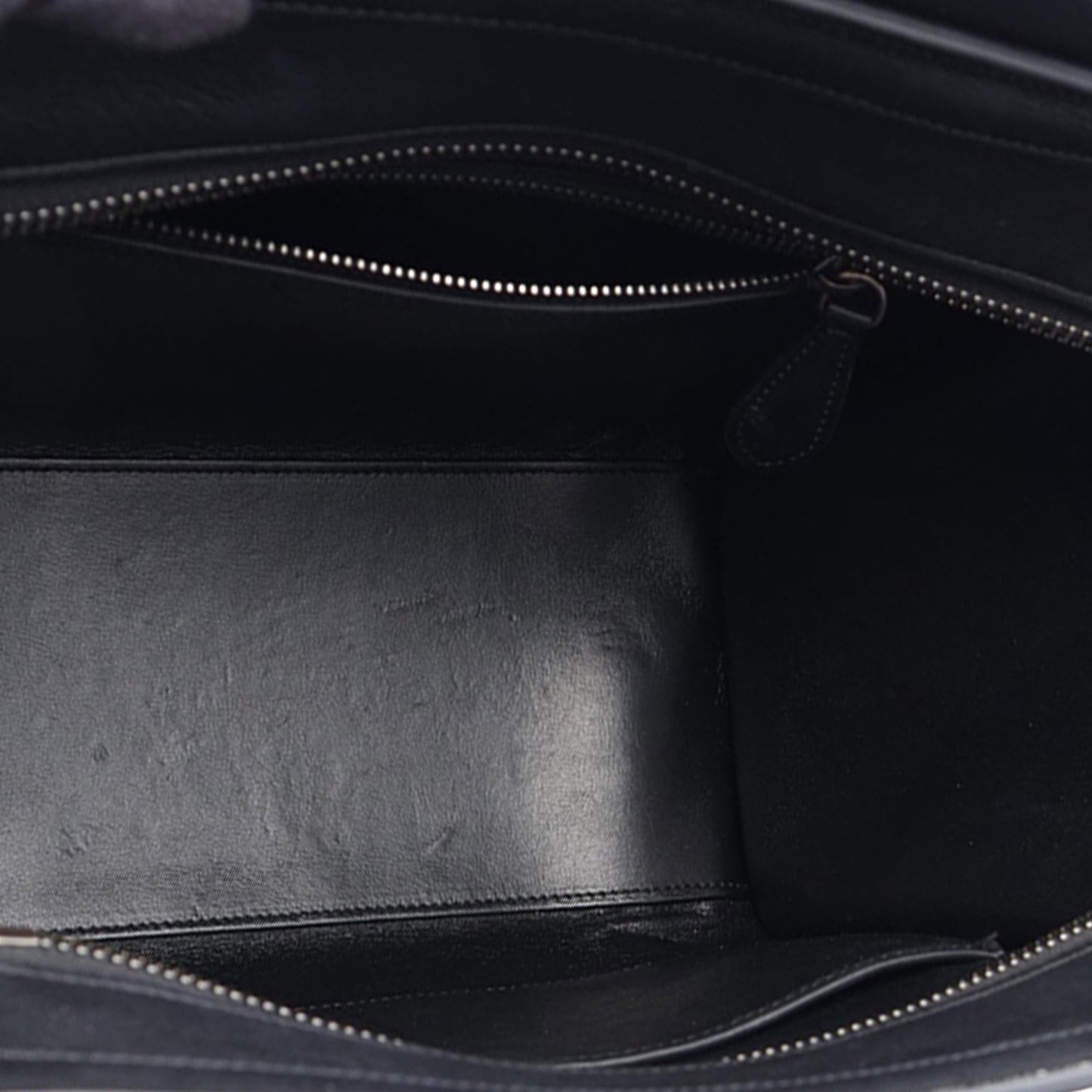 Celine Micro Tricolor Leather Luggage Tote