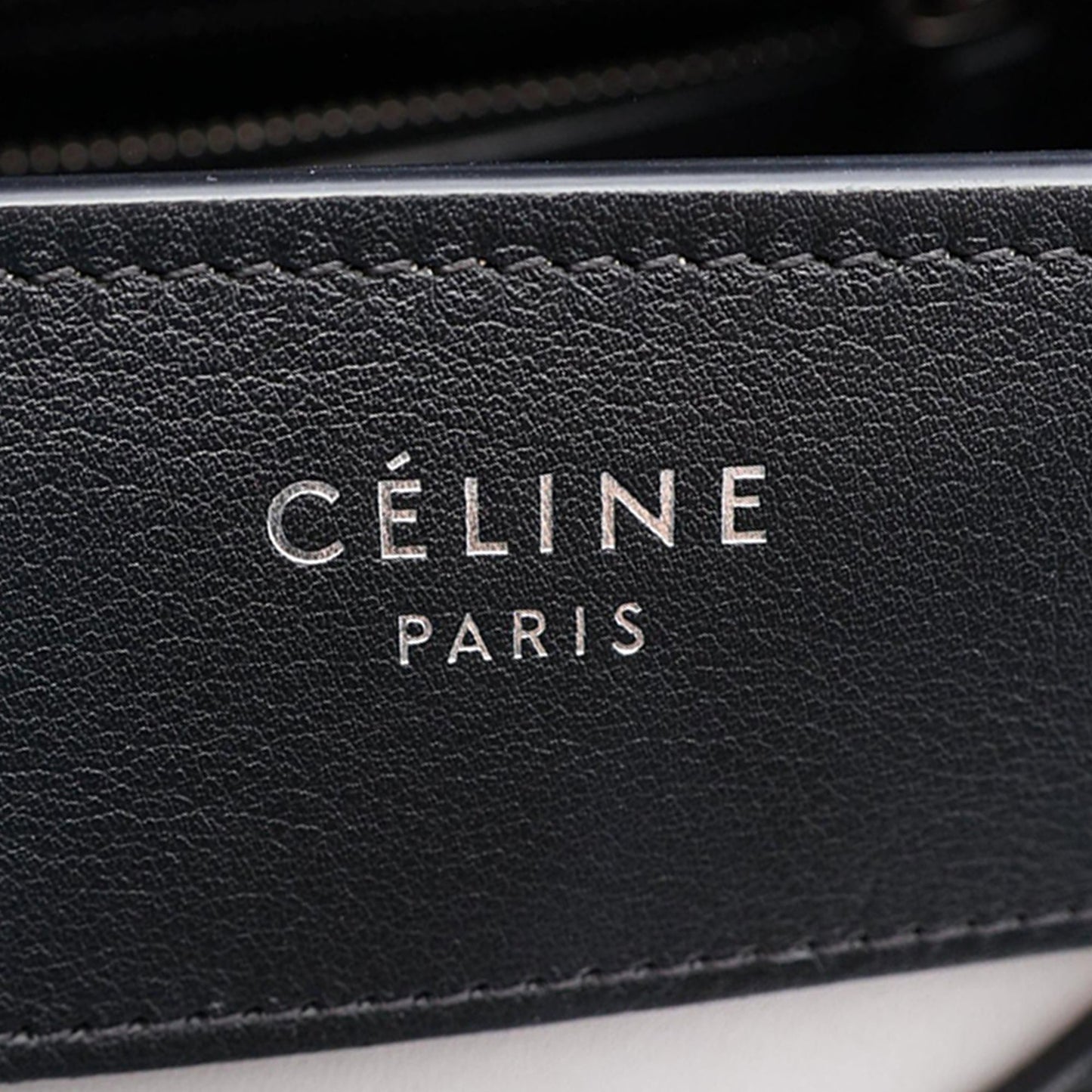 Celine Micro Tricolor Leather Luggage Tote