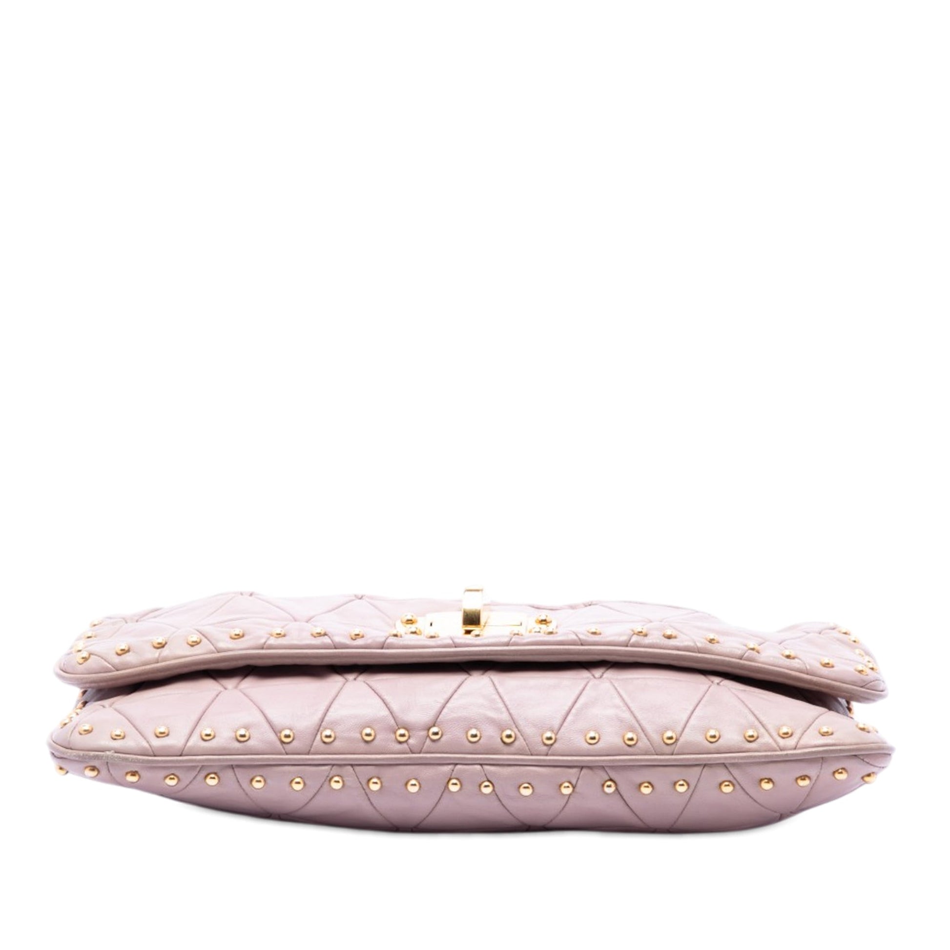 Miu Miu Studded Matelasse Nappa Shoulder Bag