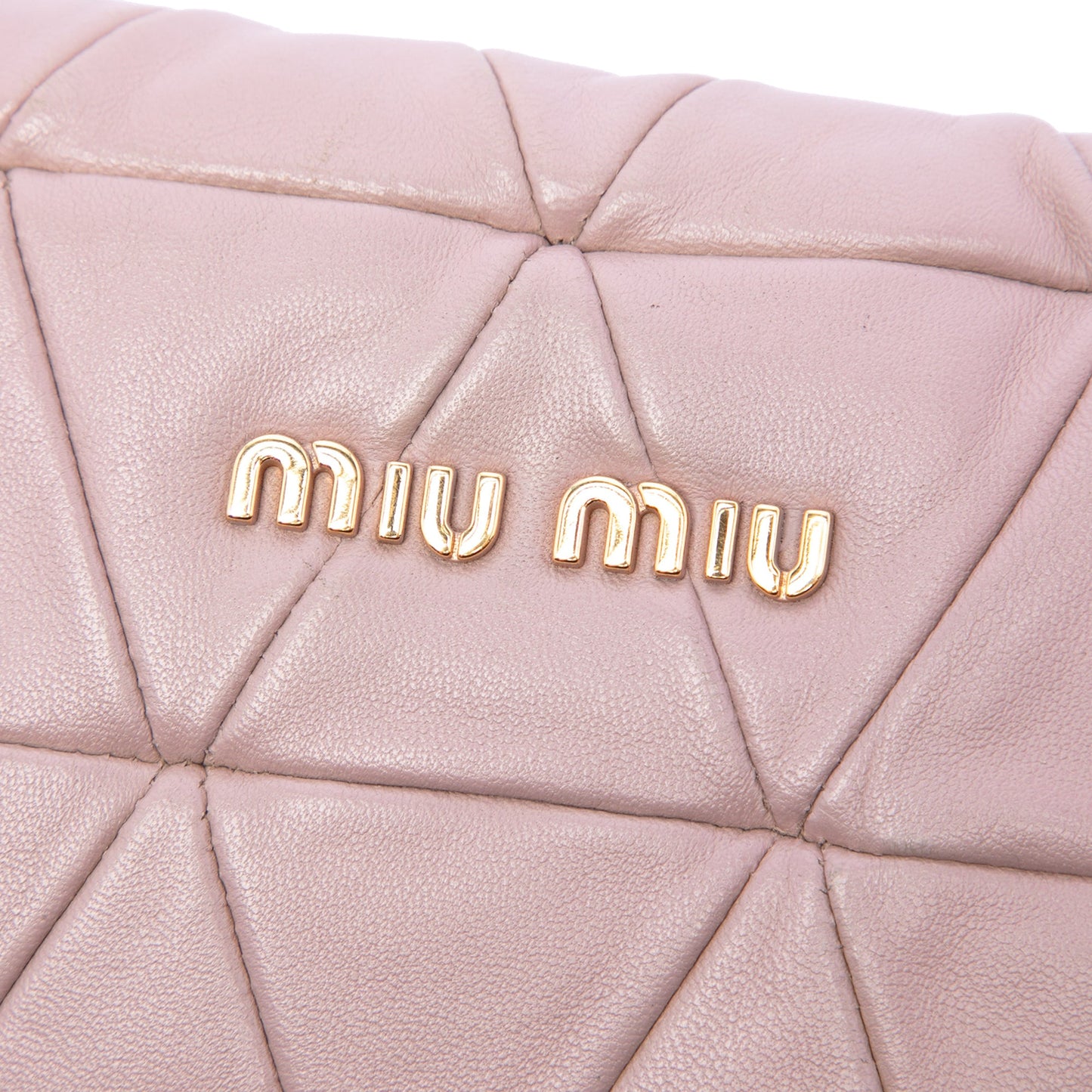 Miu Miu Studded Matelasse Nappa Shoulder Bag