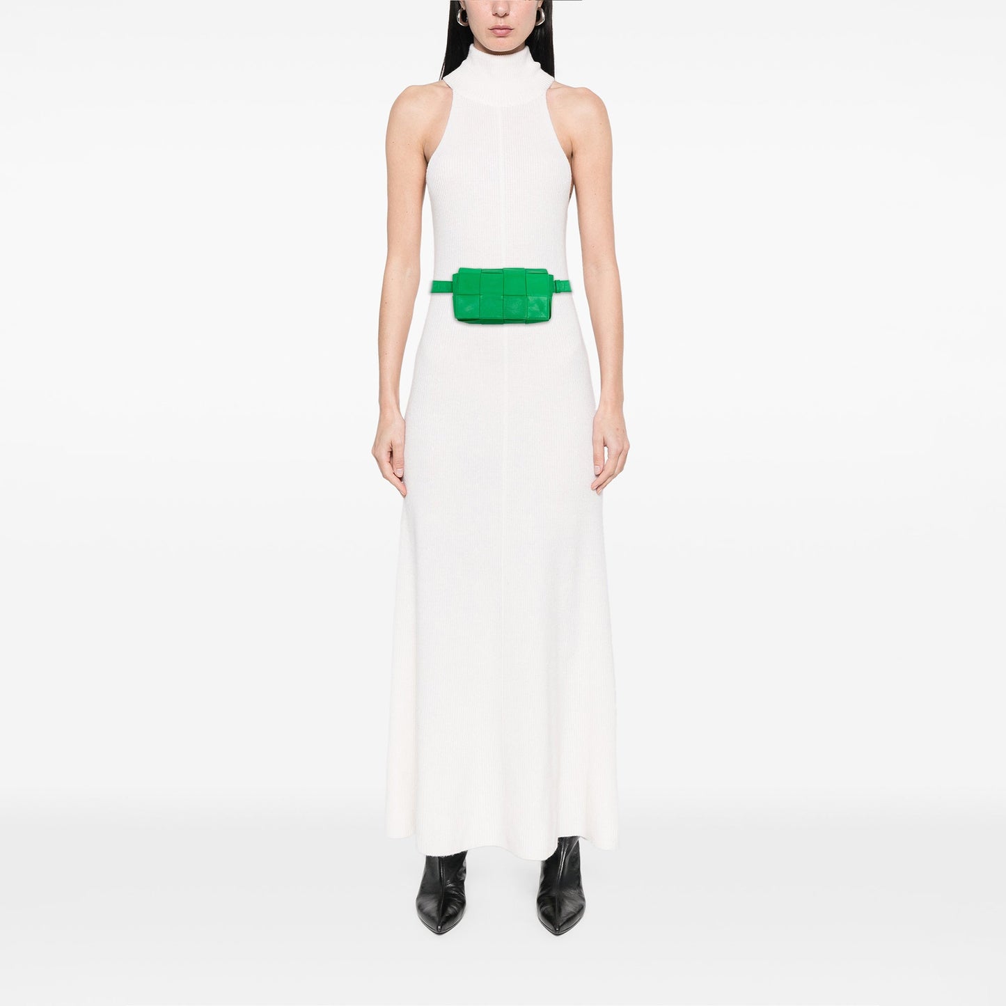 Bottega Veneta Mini Paper Calfskin Intrecciato Cassette Belt Bag