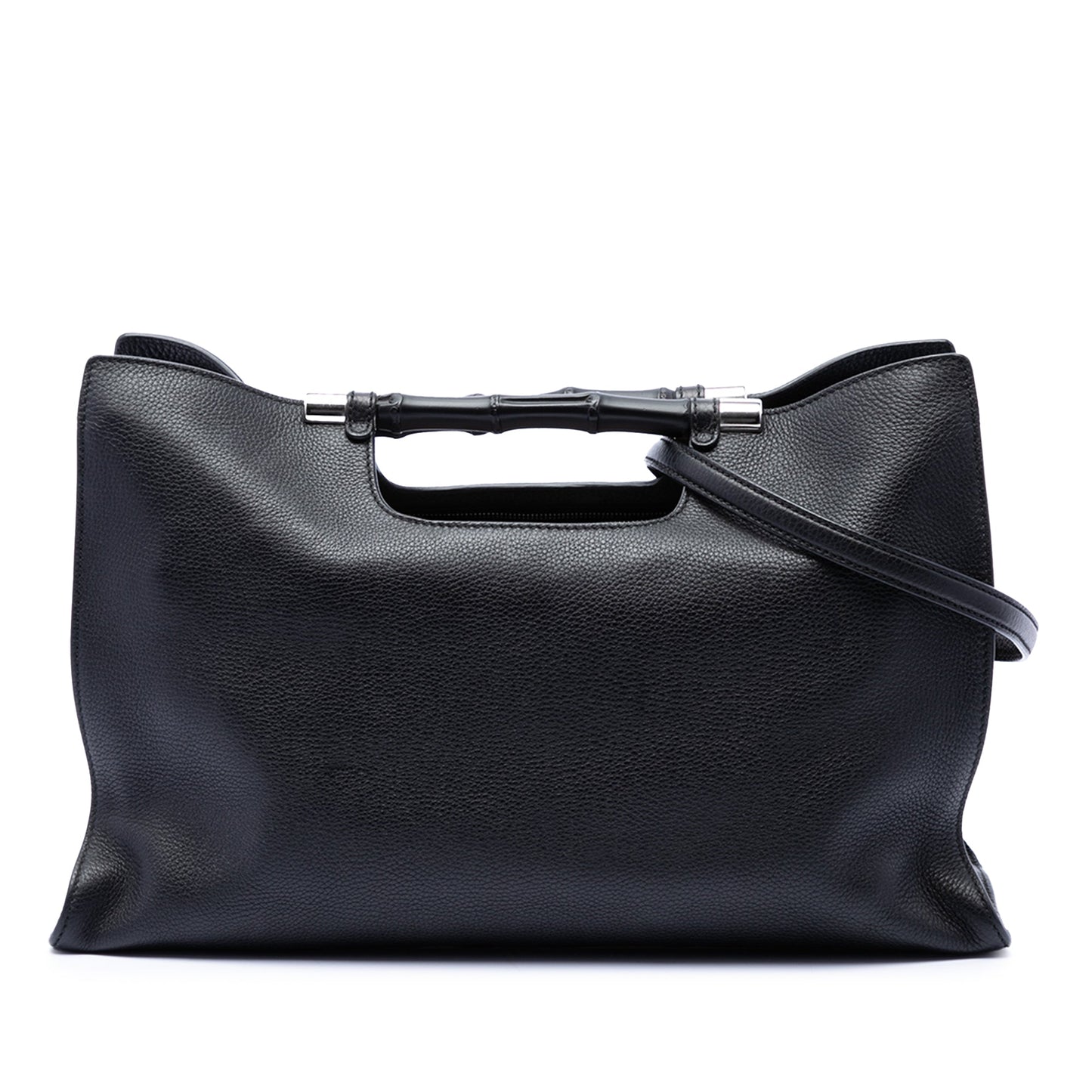 Gucci Medium Calfskin Bamboo Daily Shopper Satchel