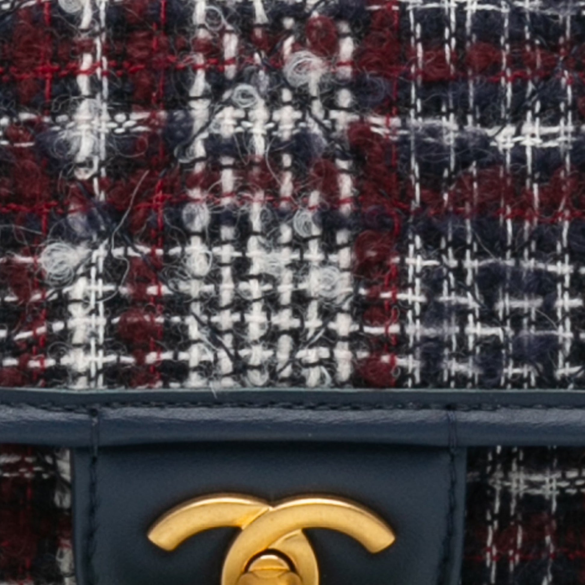 Chanel Small Tweed School Memory Top Handle Flap