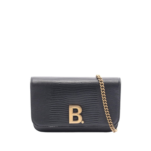 Balenciaga Embossed Leather B Dot Chain Bag