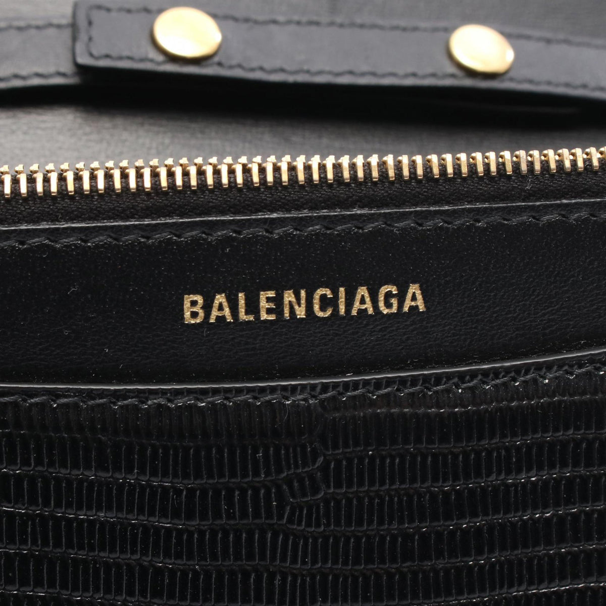 Balenciaga Embossed Leather B Dot Chain Bag