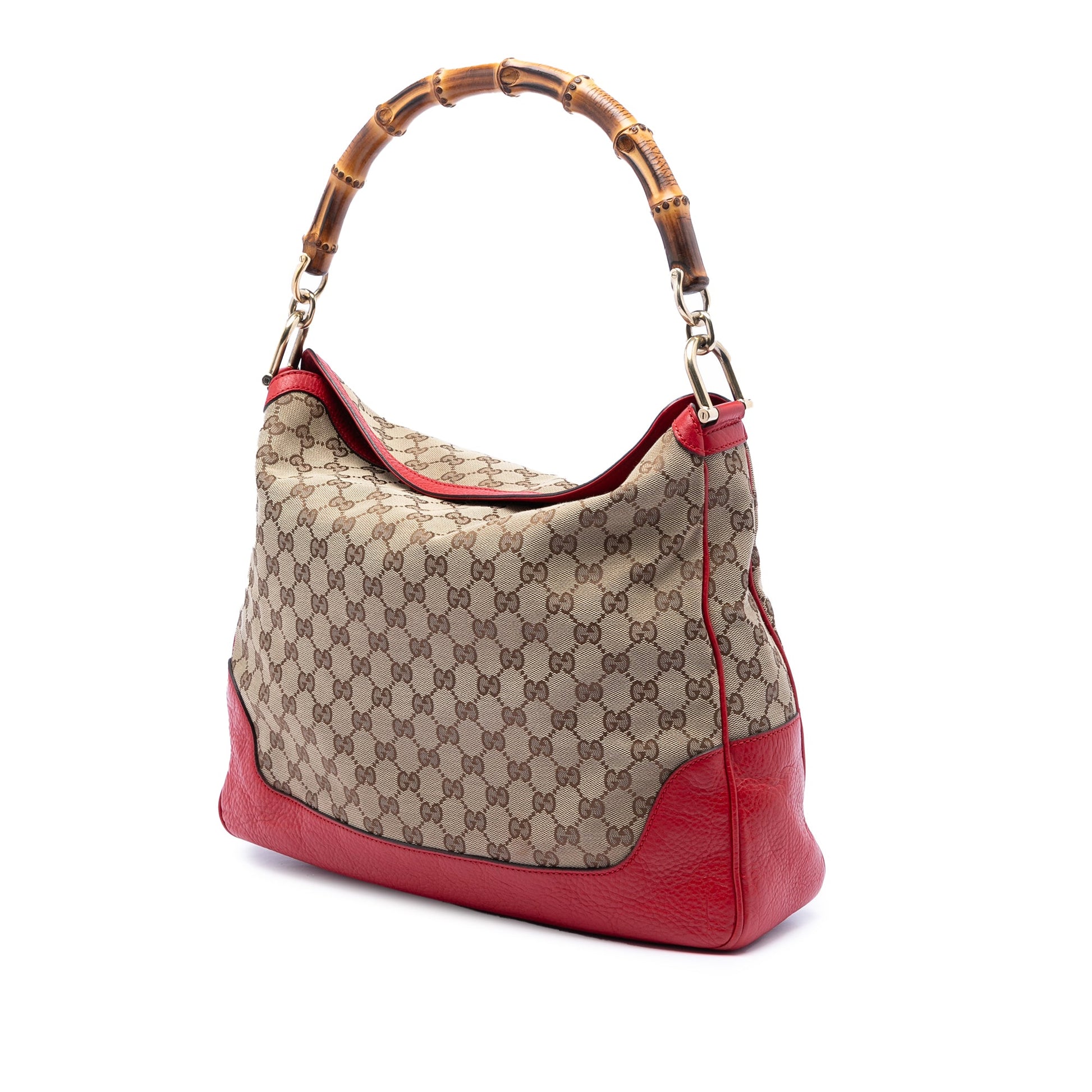 Gucci GG Canvas Bamboo Diana Satchel