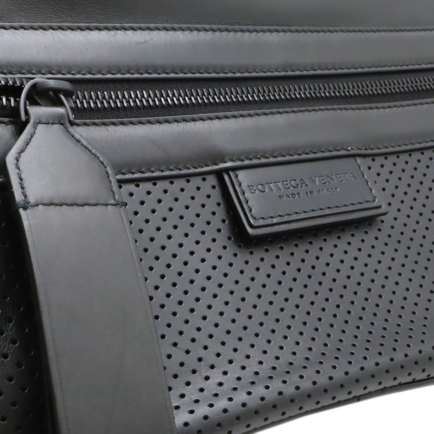 Bottega Veneta Perforated Calfskin Leggero Belt Bag
