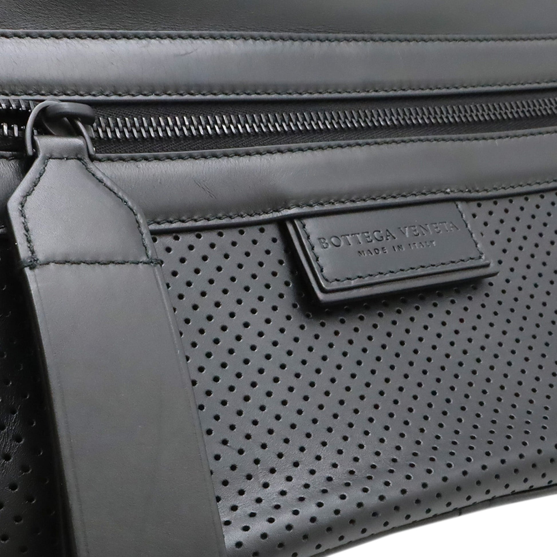 Bottega Veneta Perforated Calfskin Leggero Belt Bag