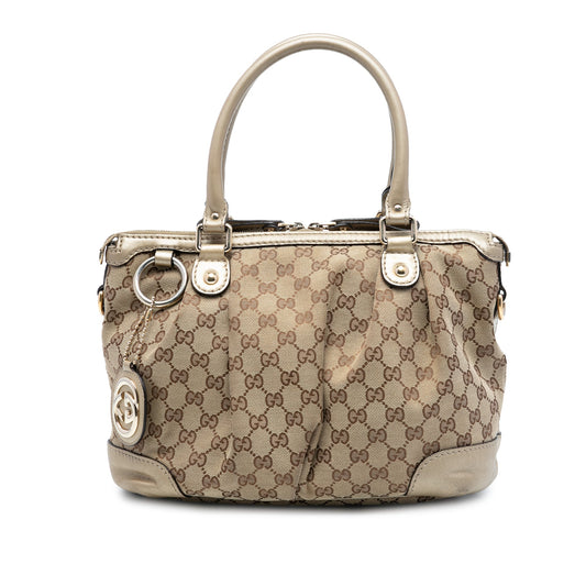 Gucci GG Canvas Sukey Satchel