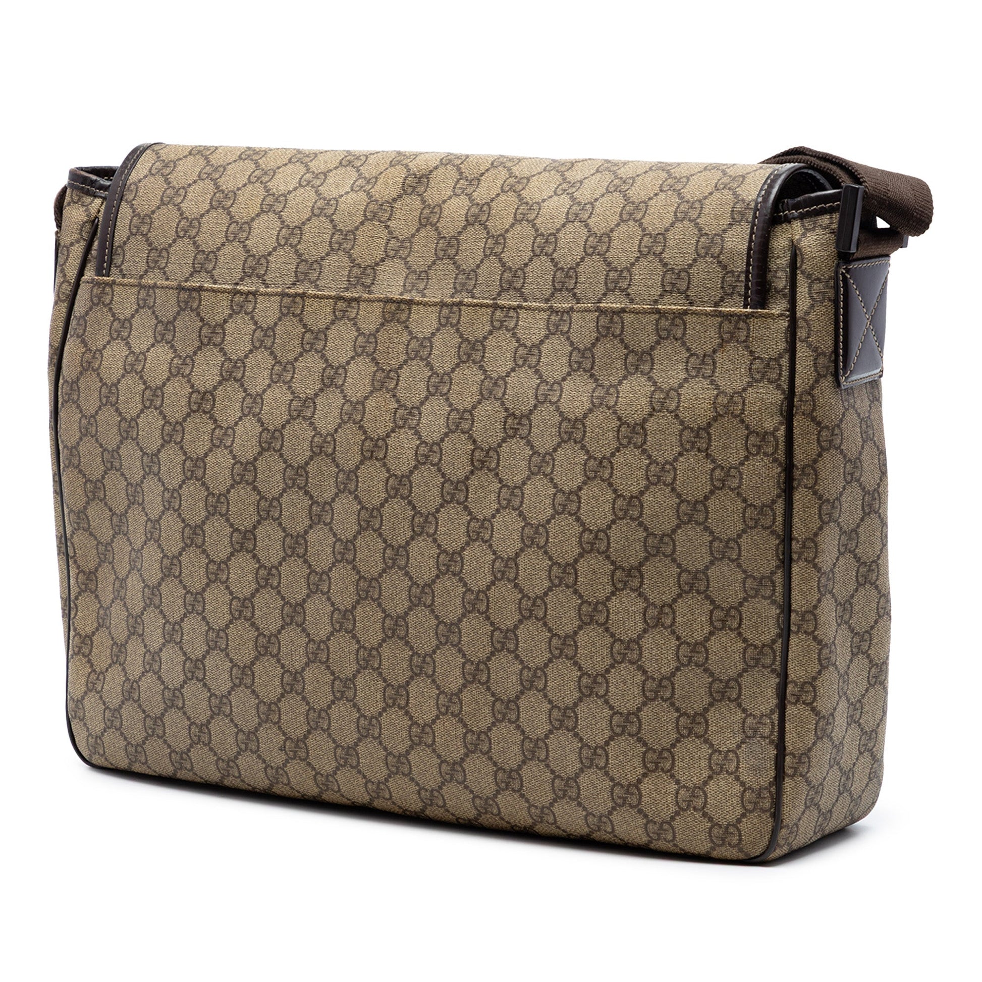 Large GG Supreme Interlocking G Messenger Bag