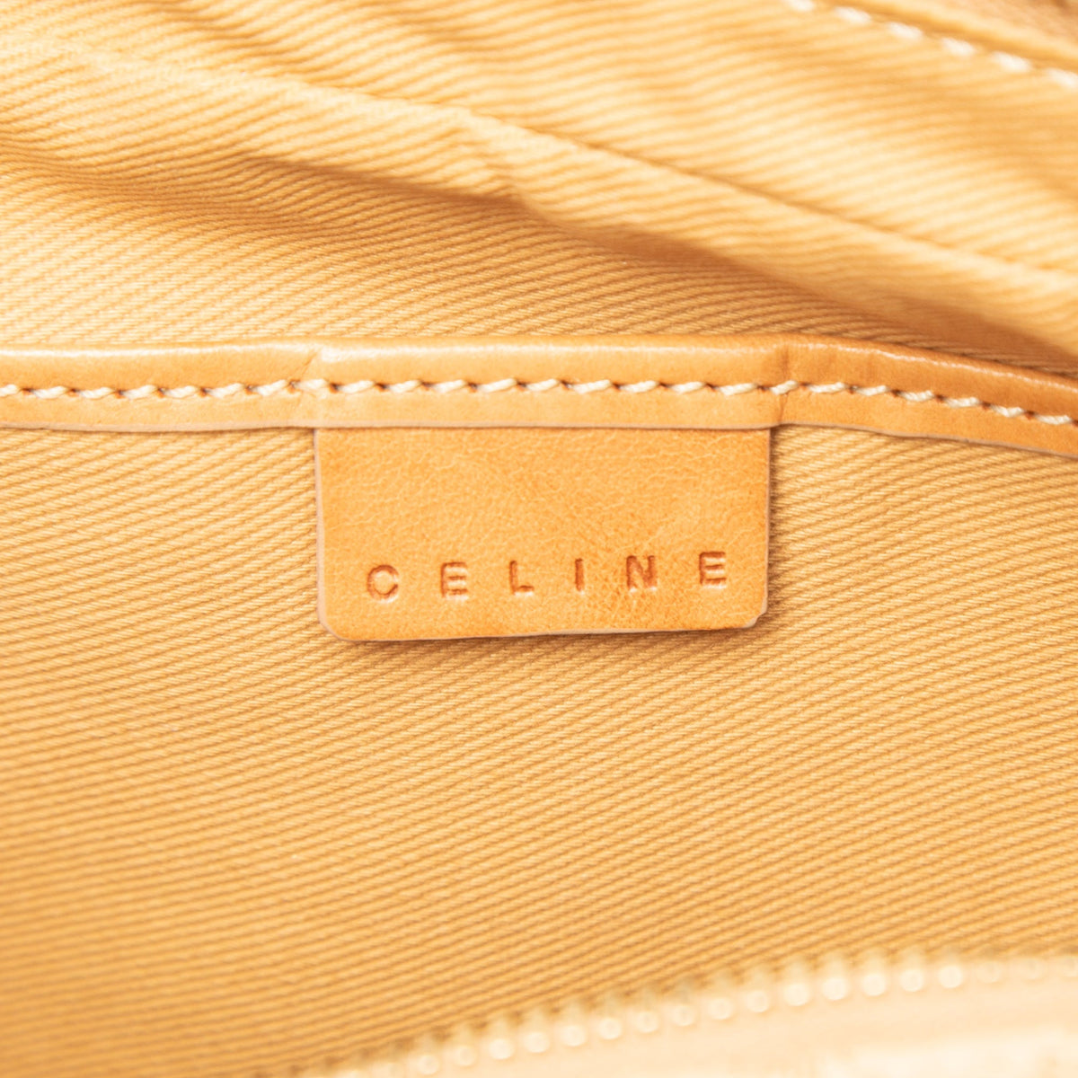 Celine Macadam Coated Canvas Handbag