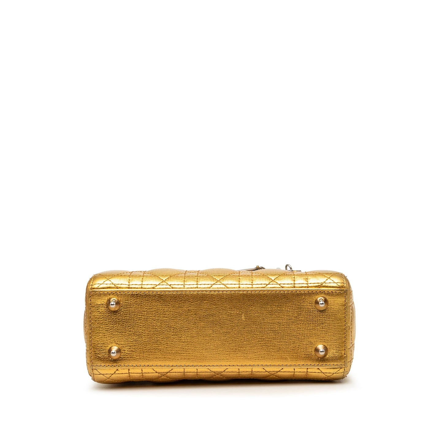 Dior Small Metallic Grained Calfskin Cannage My ABCDior Lady Dior