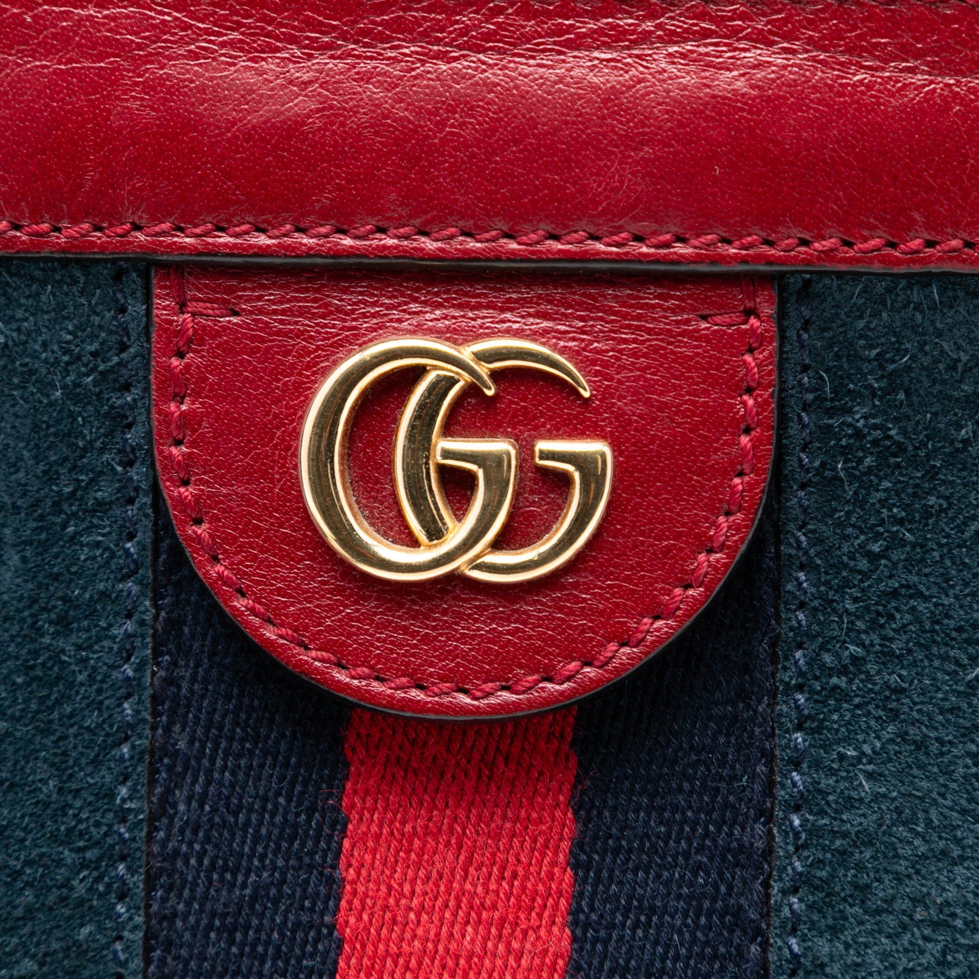 Gucci Small Suede Web Ophidia Chain Crossbody