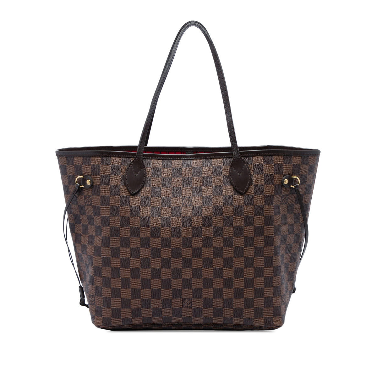 Louis Vuitton Damier Ebene Neverfull MM — Brown
