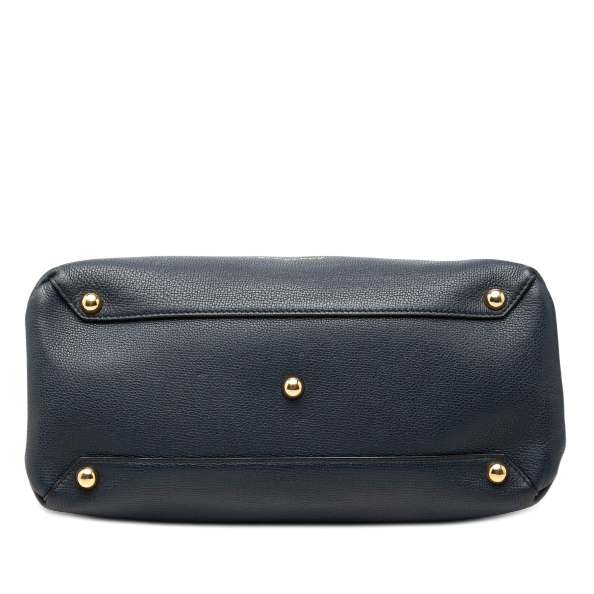 Burberry Medium Leather and House Check Banner Satchel