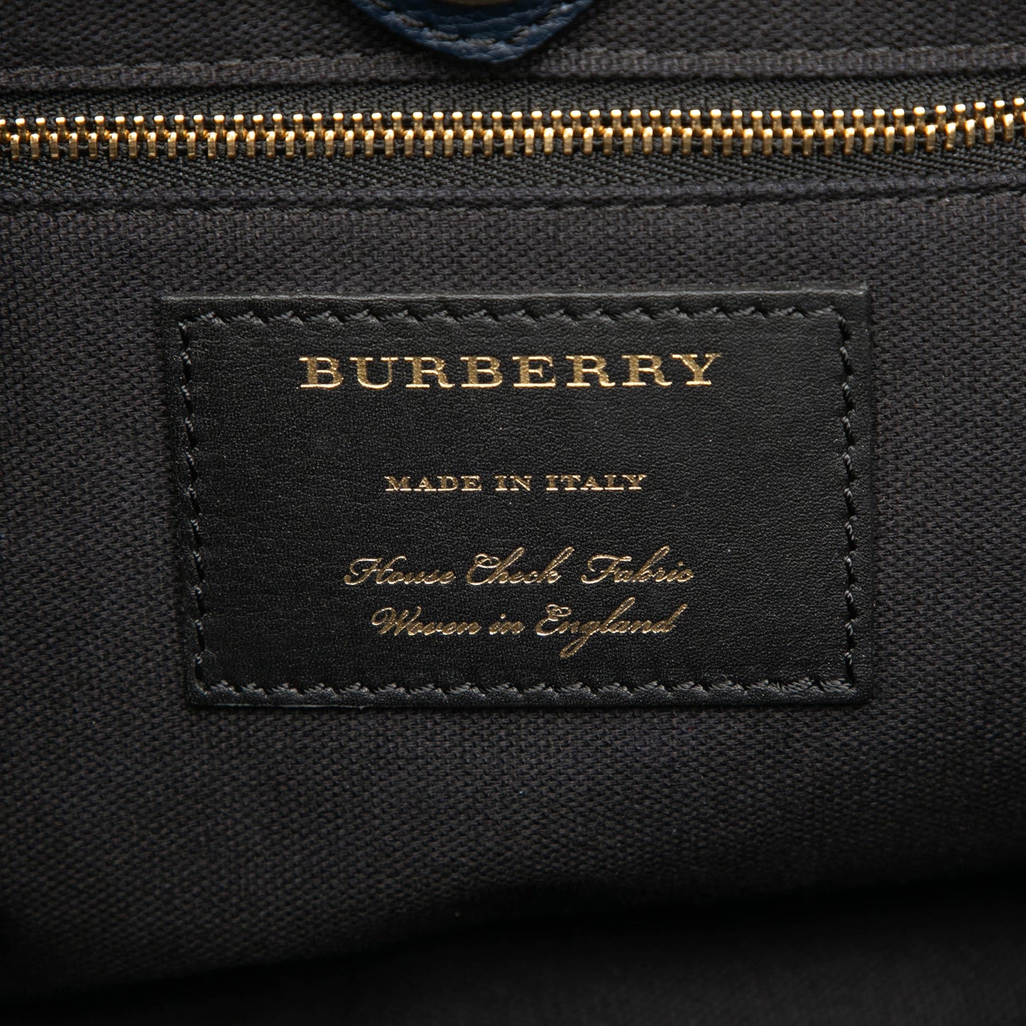 Burberry Medium Leather and House Check Banner Satchel