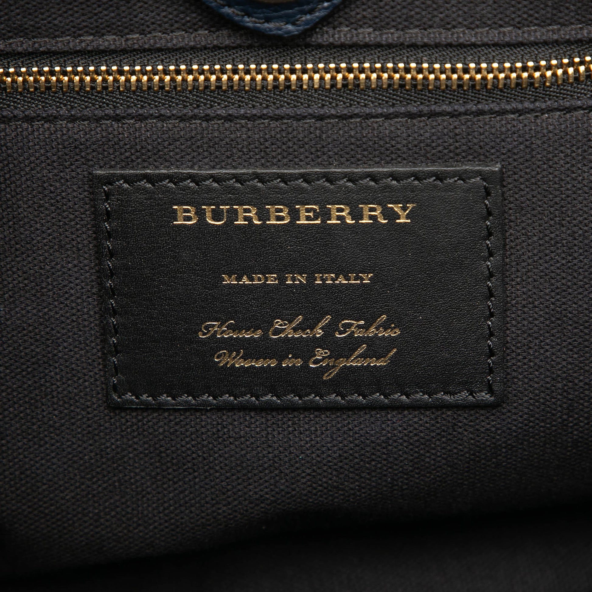 Burberry Medium Leather and House Check Banner Satchel