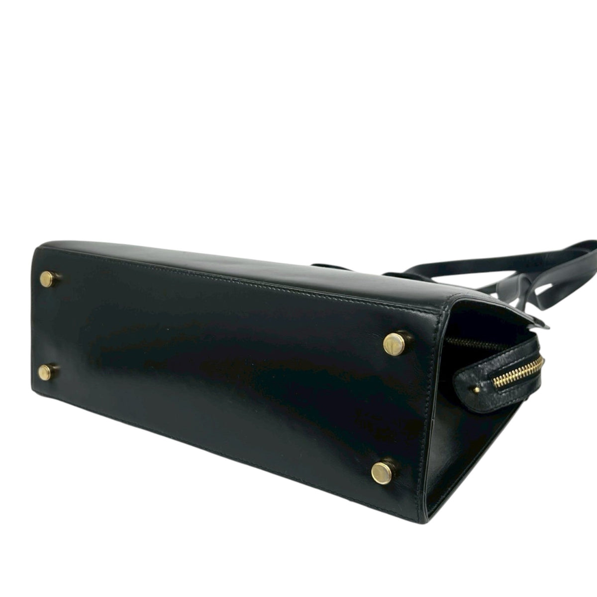 Ferragamo Leather Vara Tote — Black