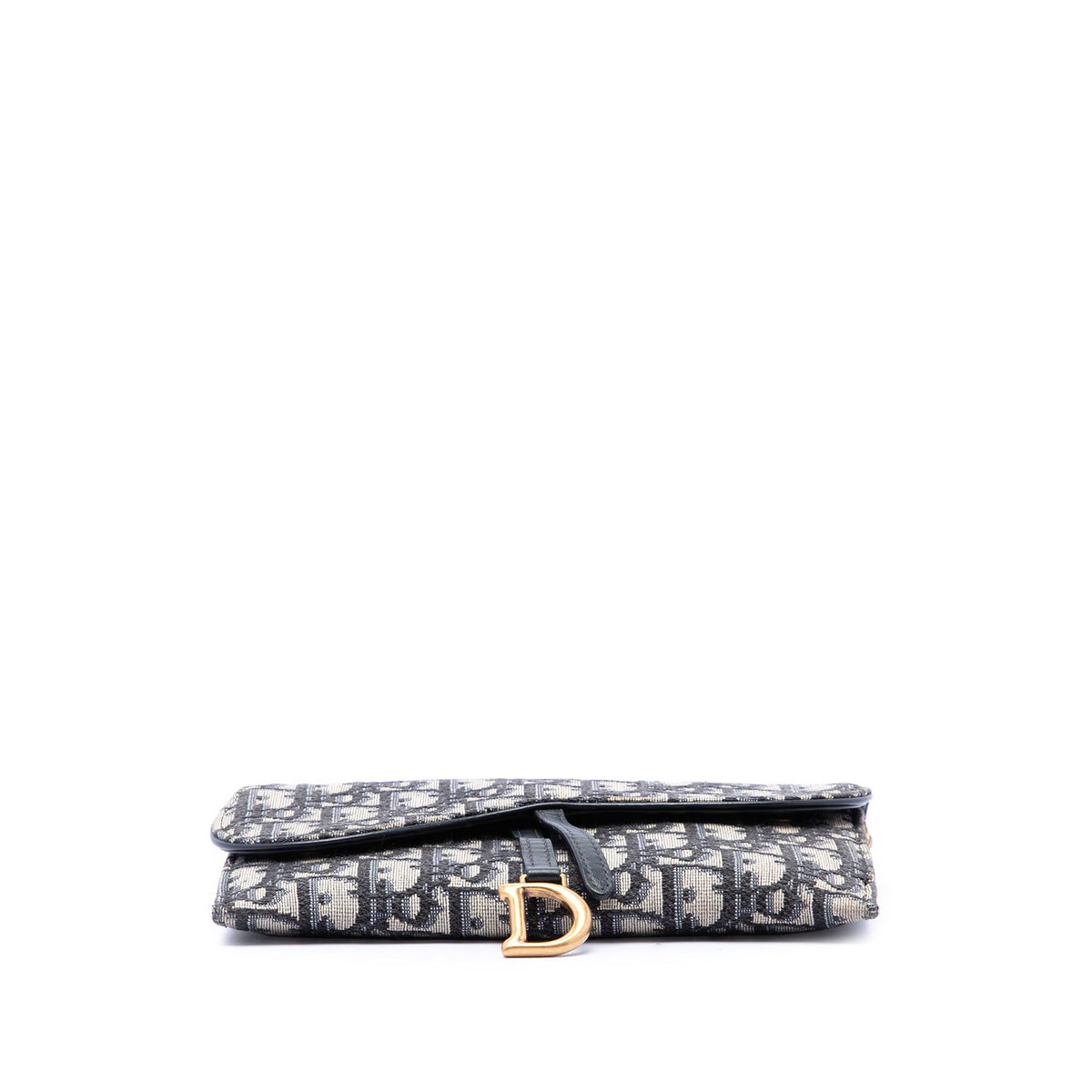Dior Oblique Canvas Saddle Wallet On Chain