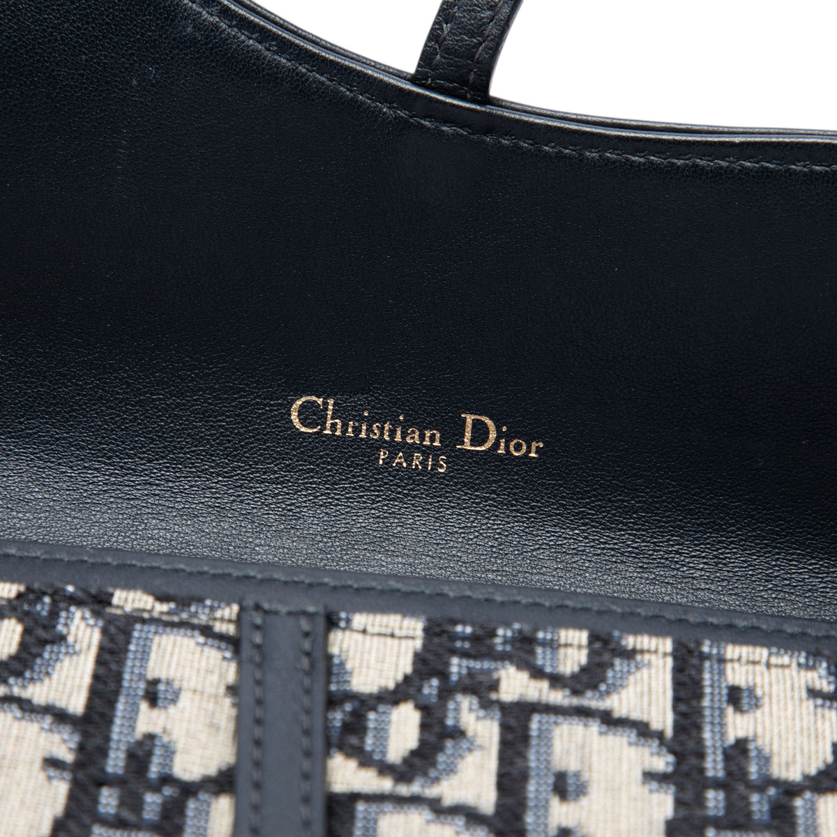 Dior Oblique Canvas Saddle Wallet On Chain