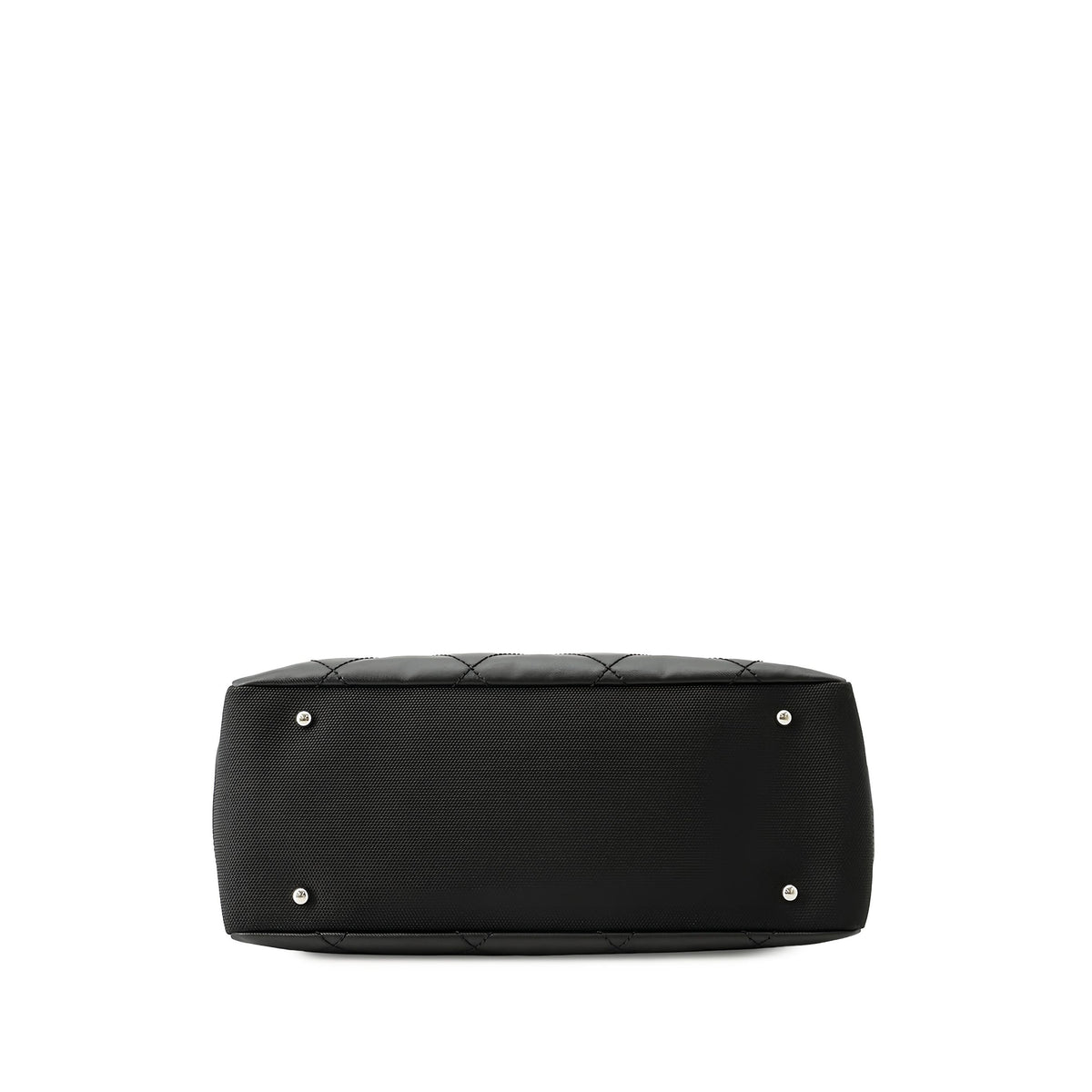 Chanel Medium Quilted Coated Canvas Paris Biarritz Tote — Black