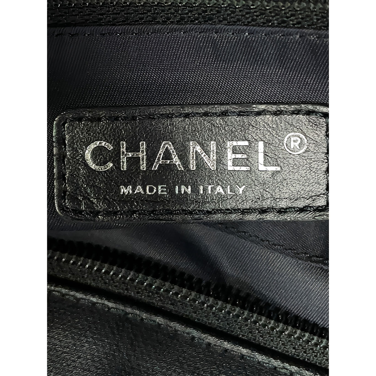 Chanel Medium Quilted Coated Canvas Paris Biarritz Tote — Black