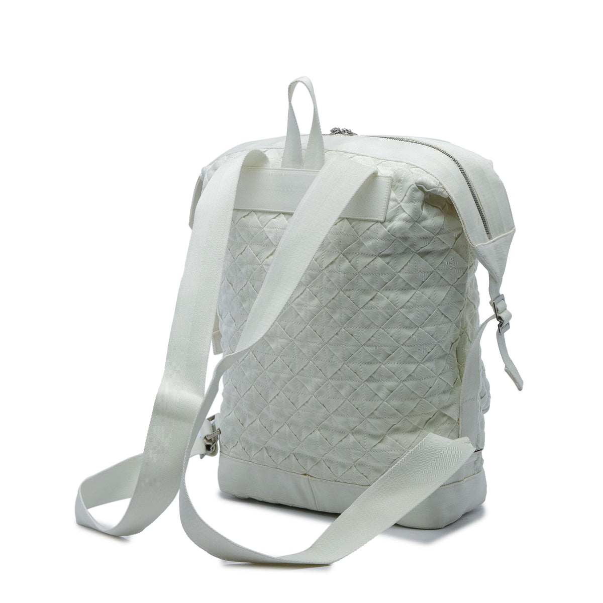 Bottega Veneta Canvas Intrecciato Webbing Backpack