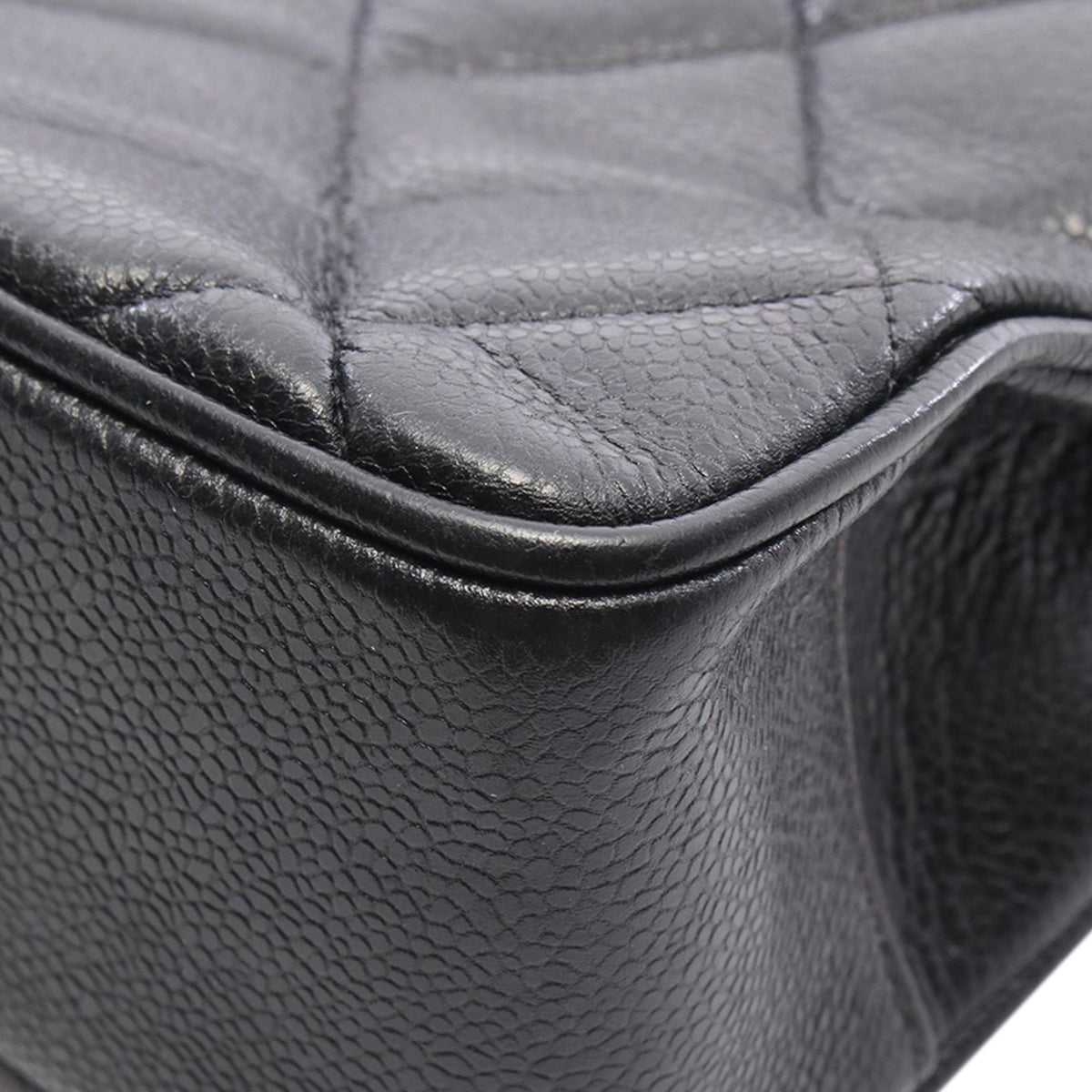 Chanel CC Quilted Caviar Tote — Black