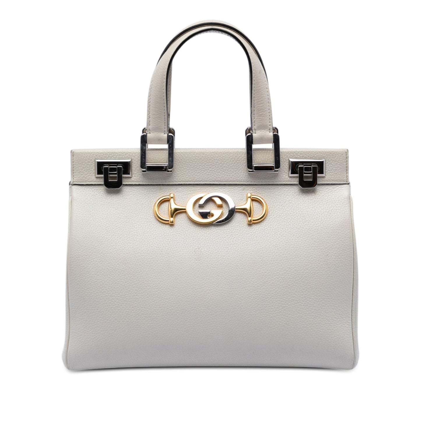 Gucci Small Grained Calfskin Zumi Top Handle Bag