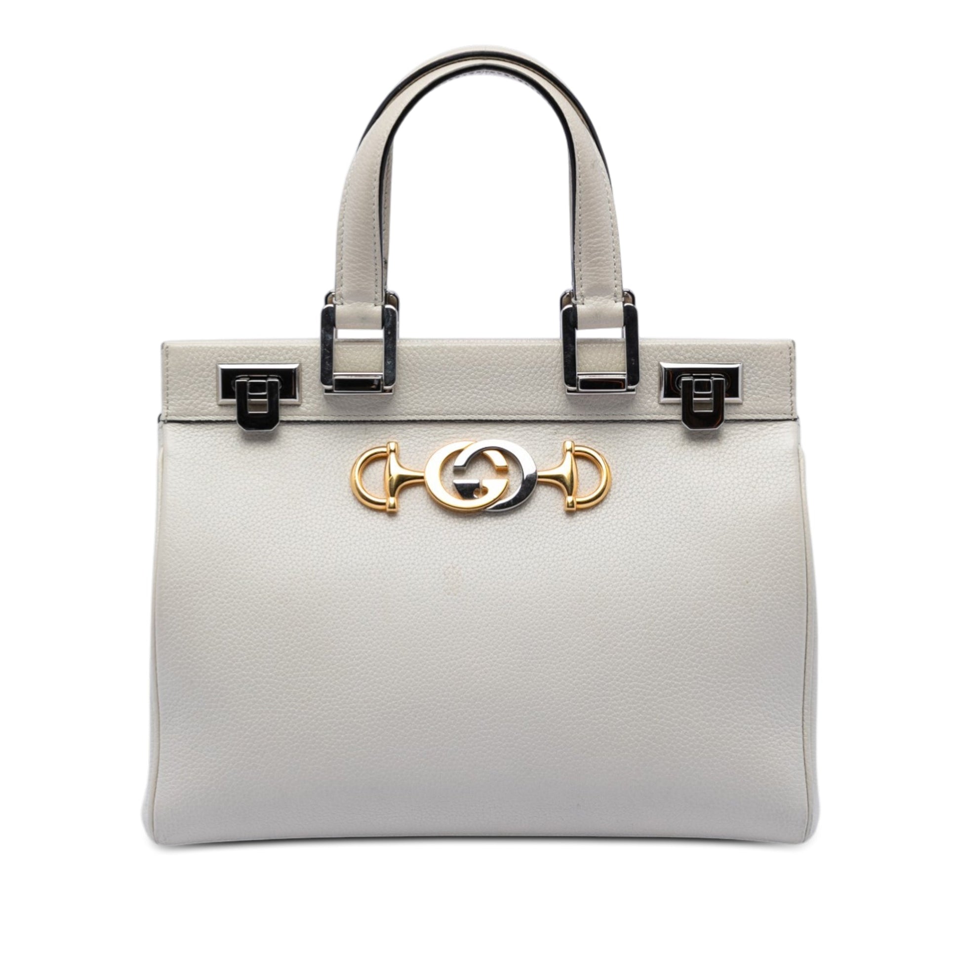 Gucci Small Grained Calfskin Zumi Top Handle Bag
