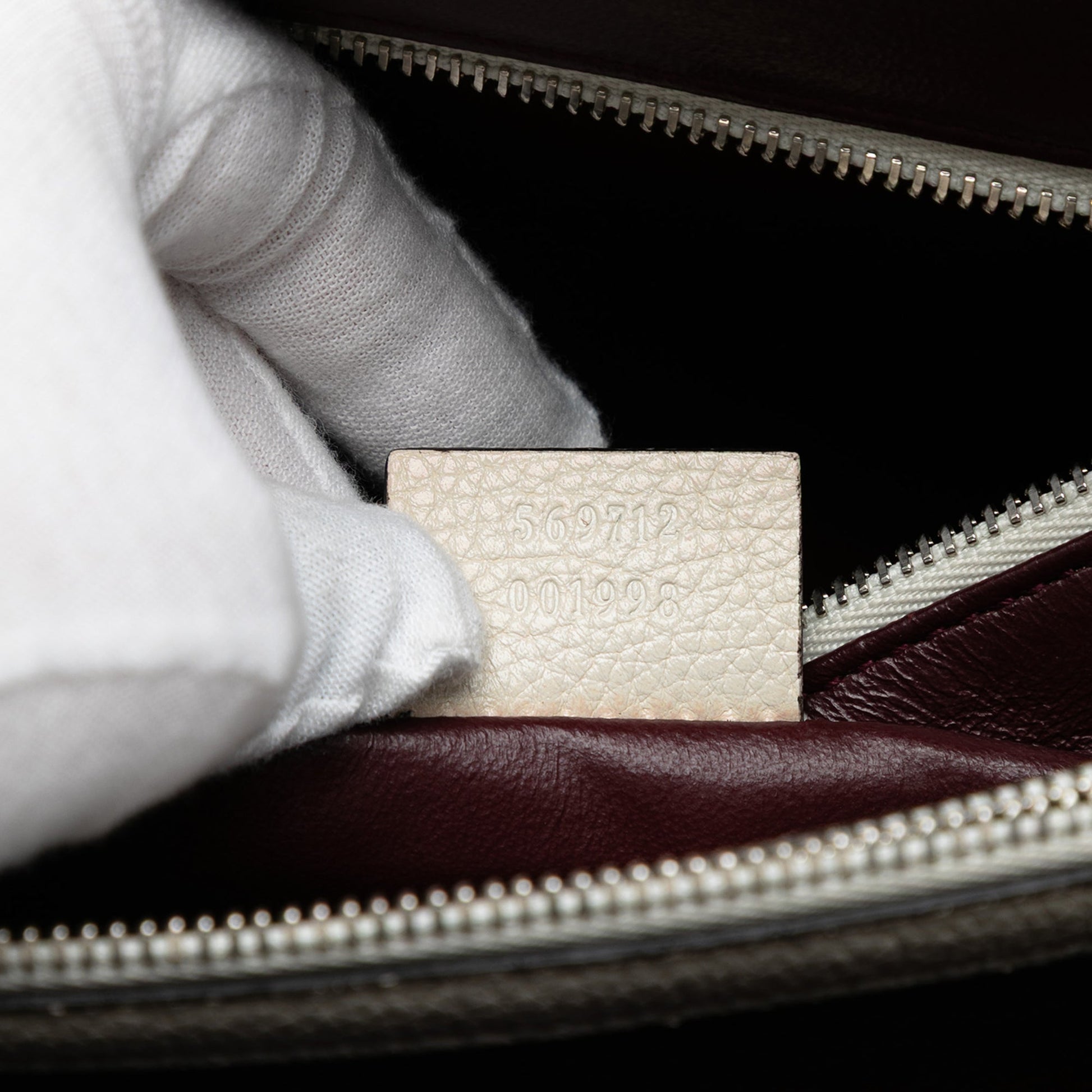 Gucci Small Grained Calfskin Zumi Top Handle Bag