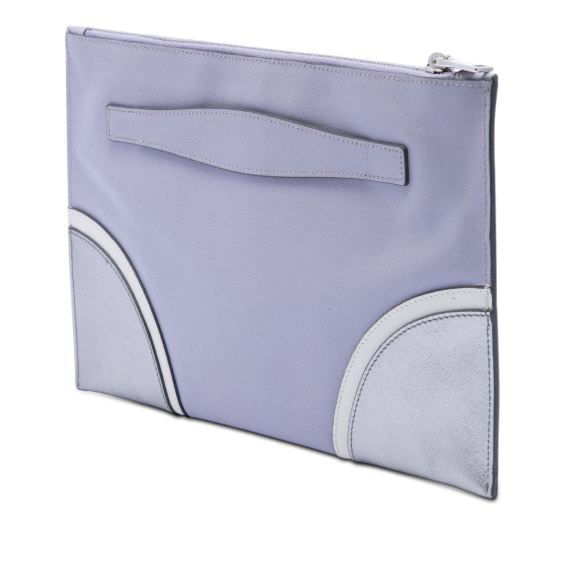 Prada Tricolor Saffiano Clutch