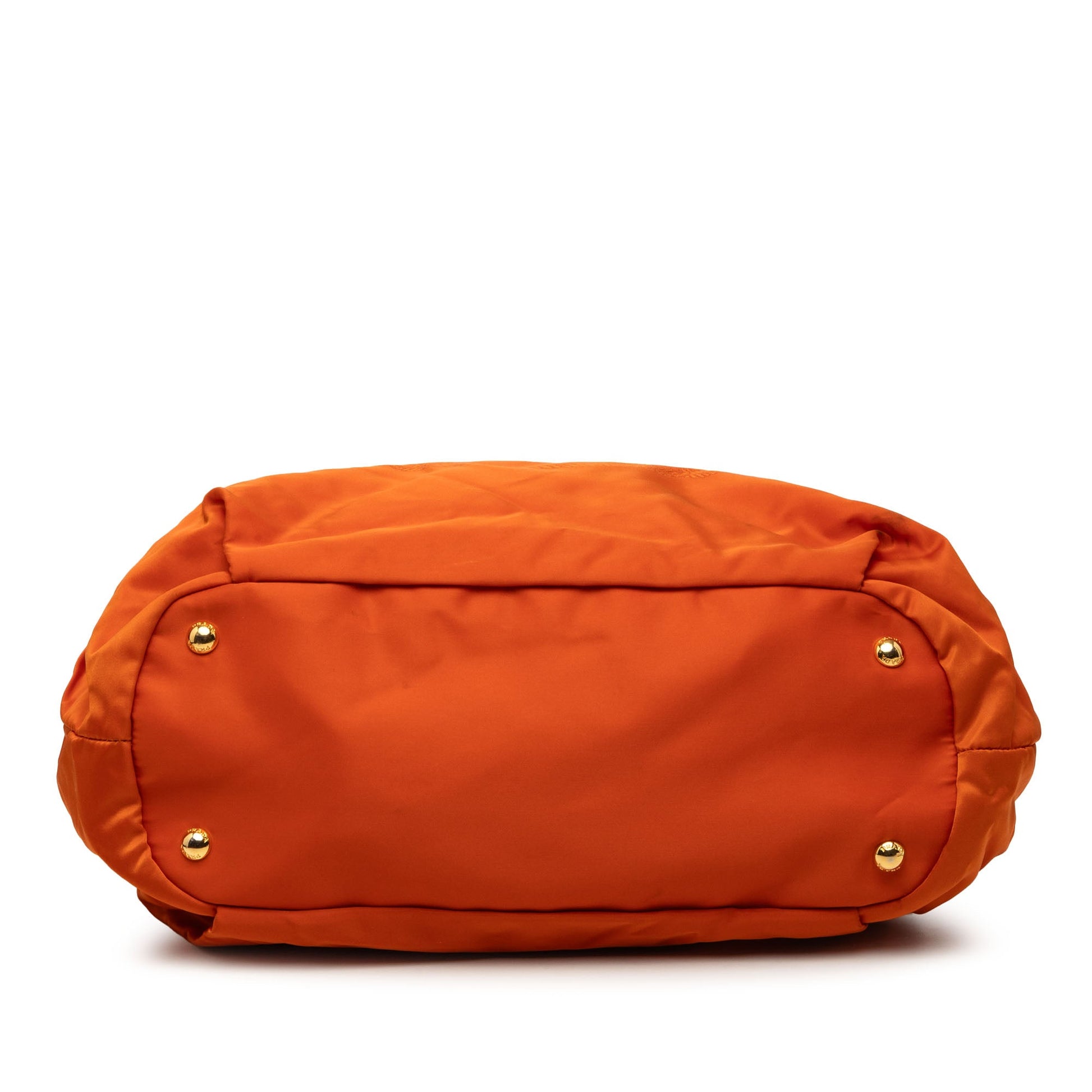 Prada Tessuto Logo Drawstring Tote