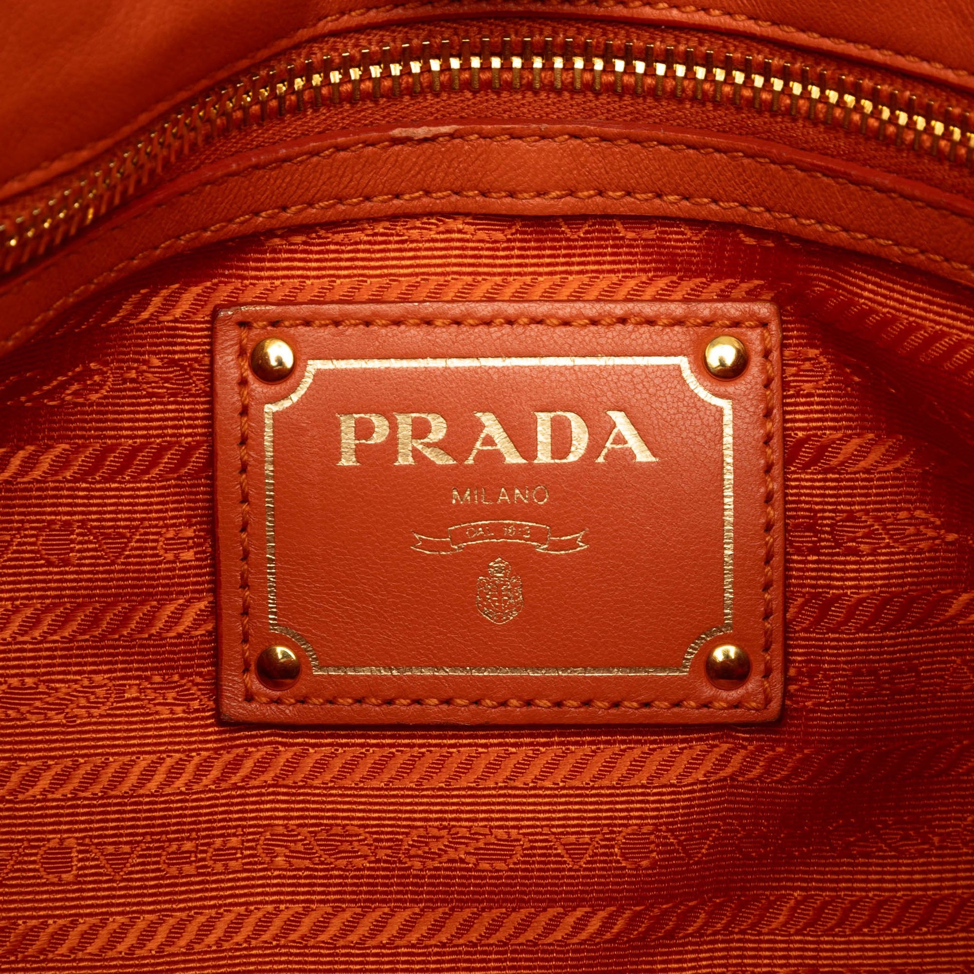 Prada Tessuto Logo Drawstring Tote