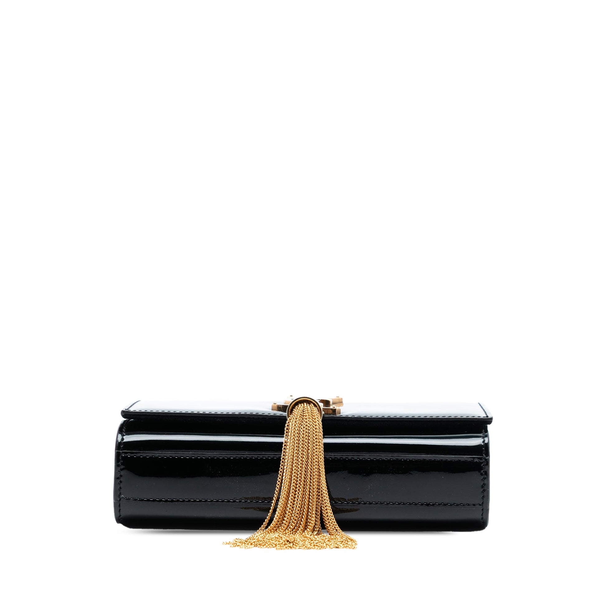 Saint Laurent Small Patent Monogram Kate Tassel Crossbody