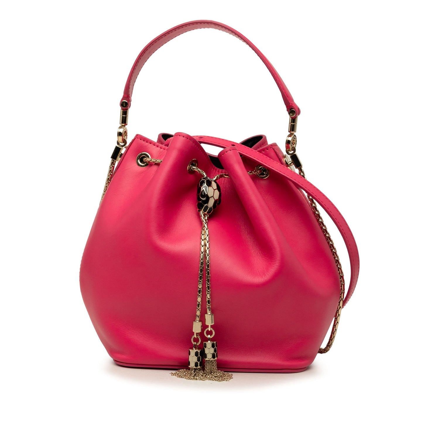 Bvlgari Leather Serpenti Forever Bucket Bag