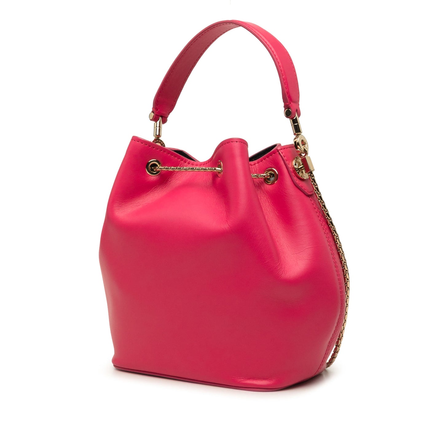 Bvlgari Leather Serpenti Forever Bucket Bag