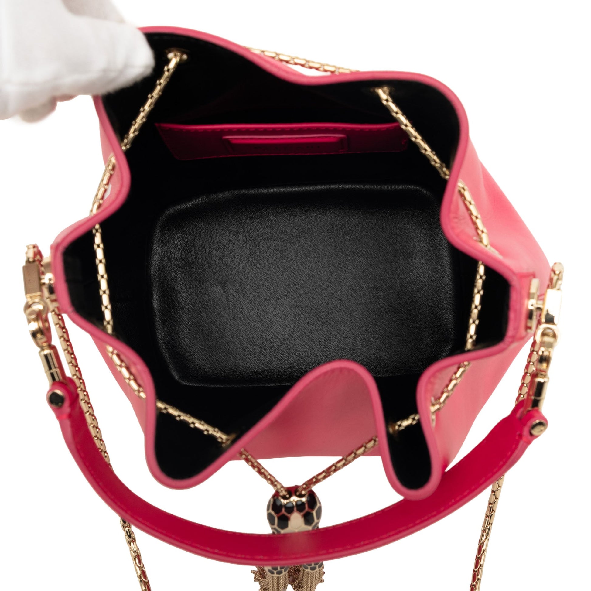 Bvlgari Leather Serpenti Forever Bucket Bag