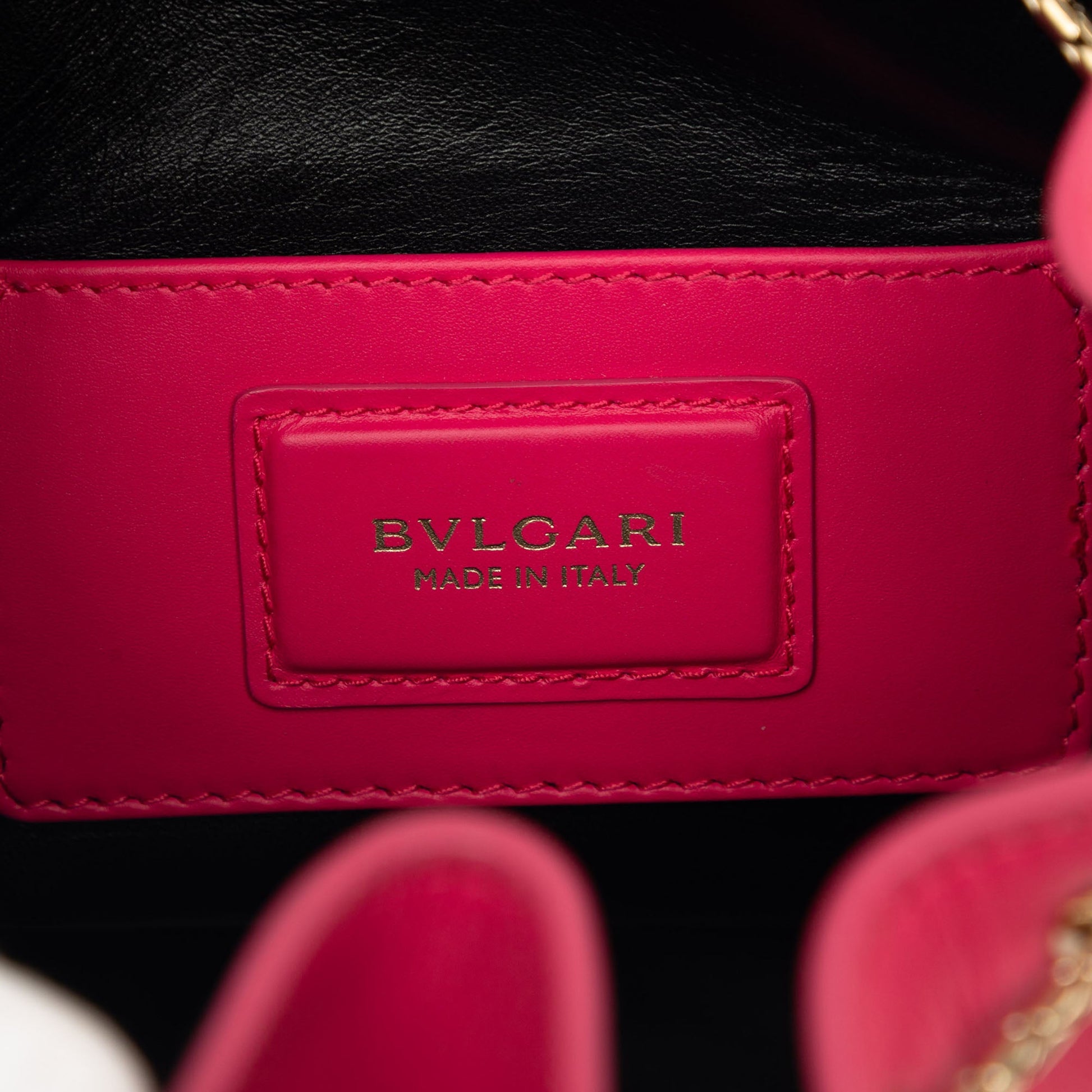 Bvlgari Leather Serpenti Forever Bucket Bag