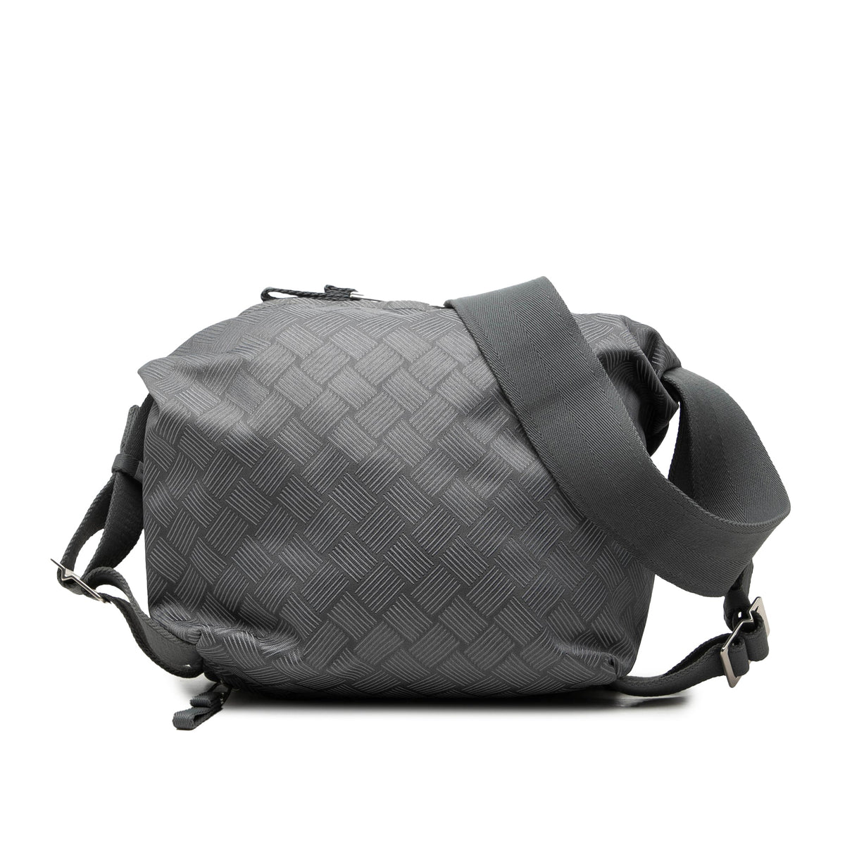 Bottega Veneta Nylon Intrecciato Trekking Shoulder Bag